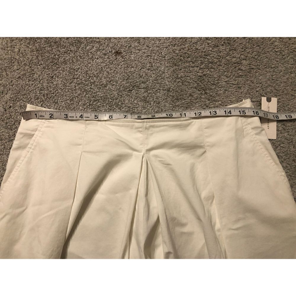 Brand New Anthropologie Maeve White Pleated Front Tennis Mini Skort Size 10 - Picture 11 of 13